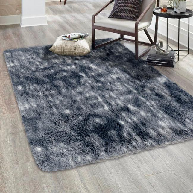 Alfombra Felpuda Antideslizante Color Grafito