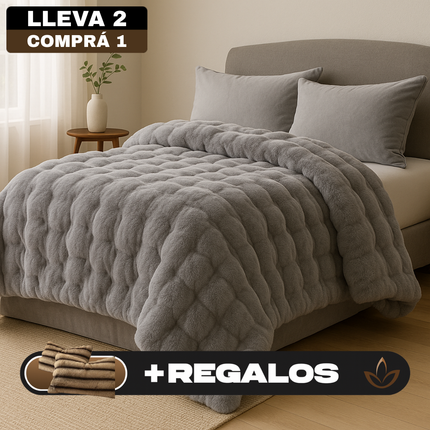 Juego de Cama Eluna Aterciopelado con Tela Antialérgica
