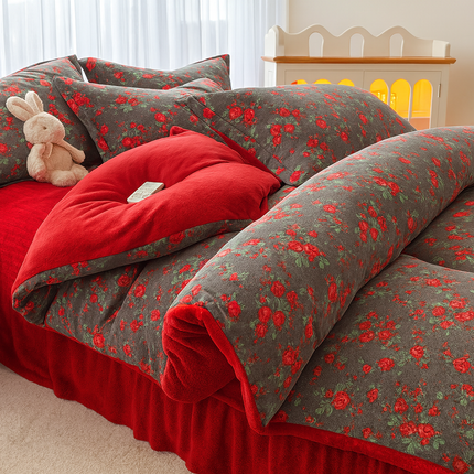 Juego de Cama Rosane Estampado Floral con Tela Antialérgica