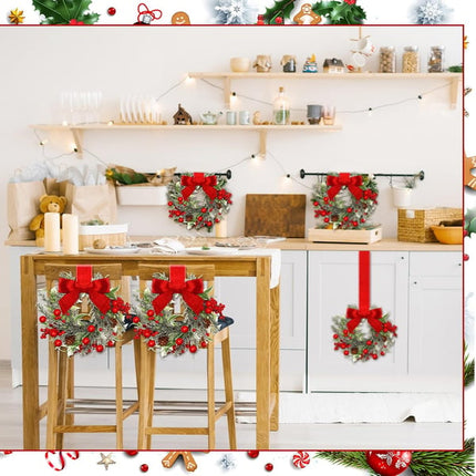 Mini Guirnaldas Navideñas para Alacenas y Muebles – Set de 6 Decoraciones Navideñas