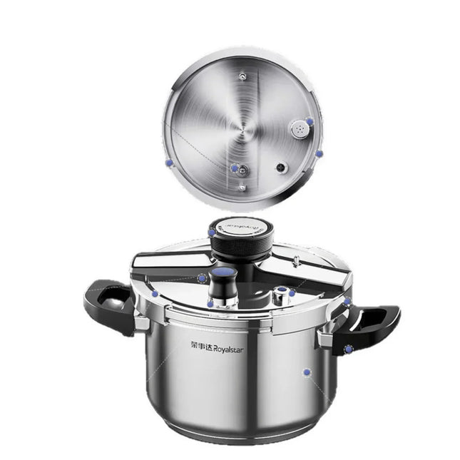 Olla a Presión Supor de 3 Capas de Acero Inoxidable con Manijas de Goma
