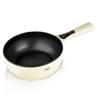 Sartén Eléctrica Multifuncional Antiadherente con Calentamiento Rápido y Regulación de Temperatura