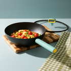 Sartén Multifuncional de Acero Inoxidable Antiadherente con Mango de Goma