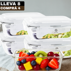 Recipientes Herméticos de Vidrio Templado